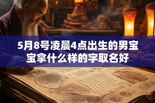 5月8号凌晨4点出生的男宝宝拿什么样的字取名好