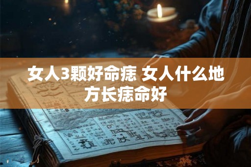女人3颗好命痣 女人什么地方长痣命好
