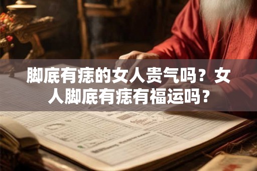 脚底有痣的女人贵气吗？女人脚底有痣有福运吗？