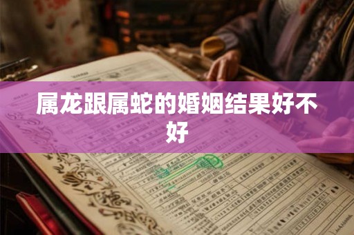 属龙跟属蛇的婚姻结果好不好