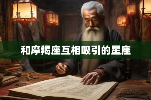和摩羯座互相吸引的星座
