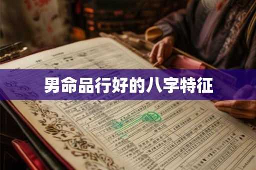 男命品行好的八字特征
