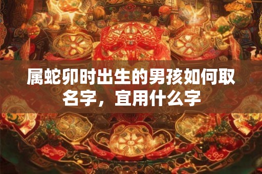 属蛇卯时出生的男孩如何取名字，宜用什么字