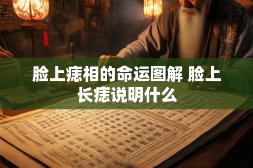 脸上痣相的命运图解 脸上长痣说明什么