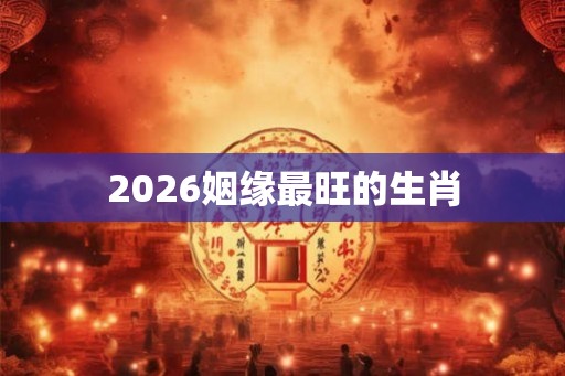 2026姻缘最旺的生肖