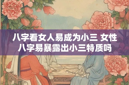 八字看女人易成为小三 女性八字易暴露出小三特质吗