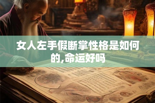 女人左手假断掌性格是如何的,命运好吗