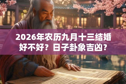 2026年农历九月十三结婚好不好？日子卦象吉凶？