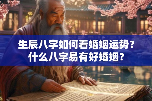 生辰八字如何看婚姻运势?什么八字易有好婚姻? 生辰八字如何看婚姻运势?什么八字易有好婚姻?