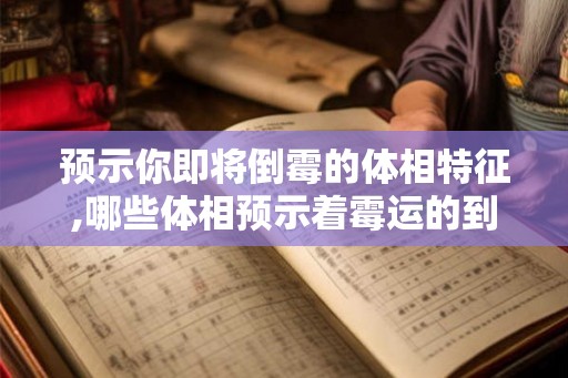 预示你即将倒霉的体相特征,哪些体相预示着霉运的到来？