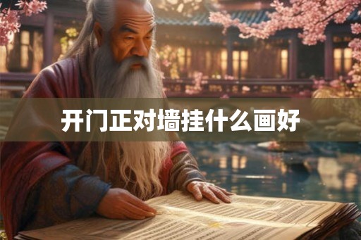 开门正对墙挂什么画好
