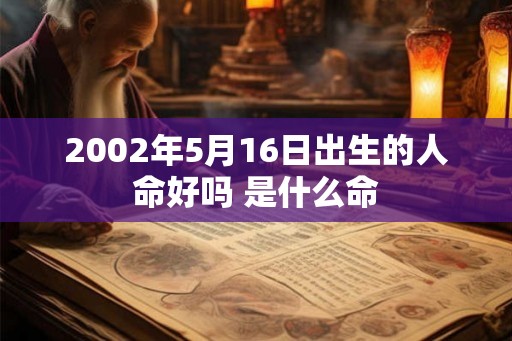 2002年5月16日出生的人命好吗 是什么命