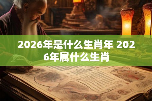 2026年是什么生肖年 2026年属什么生肖