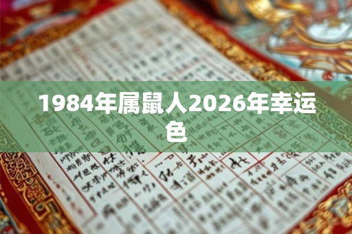 1984年属鼠人2026年幸运色
