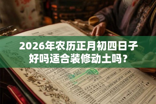 2026年农历正月初四日子好吗适合装修动土吗? 2026年农历正月初四日子好吗适合装修动土吗?