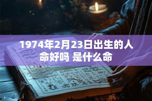 1974年2月23日出生的人命好吗 是什么命 1974年2月23日出生的人命好吗 是什么命