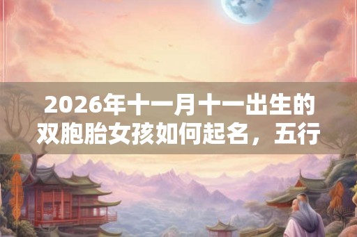 2026年十一月十一出生的双胞胎女孩如何起名，五行属什么