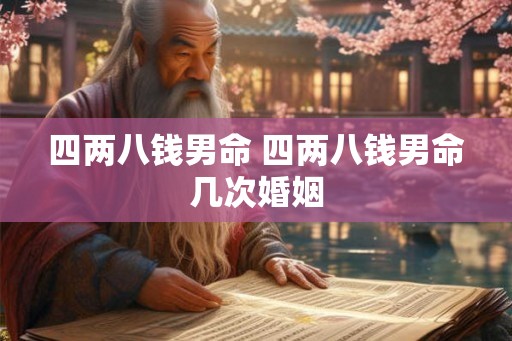 四两八钱男命 四两八钱男命几次婚姻