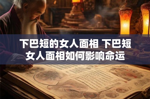 下巴短的女人面相 下巴短女人面相如何影响命运
