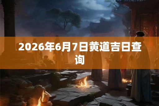2026年6月7日黄道吉日查询