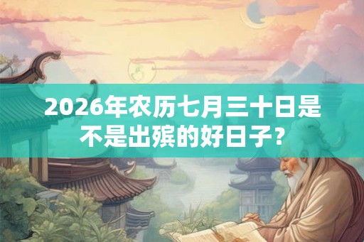 2026年农历七月三十日是不是出殡的好日子？