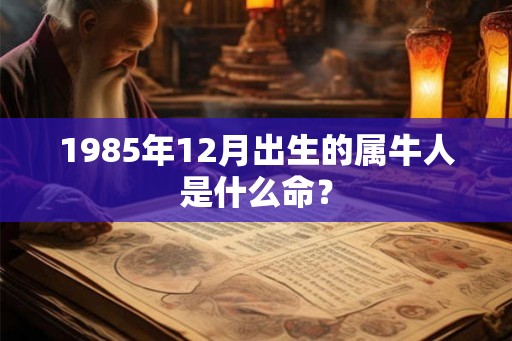 1985年12月出生的属牛人是什么命？