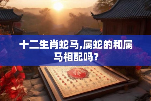 十二生肖蛇马,属蛇的和属马相配吗？
