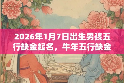 2026年1月7日出生男孩五行缺金起名,牛年五行缺金男孩起名 2026年1月7日出生男孩五行缺金起名,牛年五行缺金男孩起名