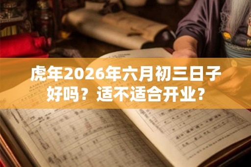 虎年2026年六月初三日子好吗？适不适合开业？