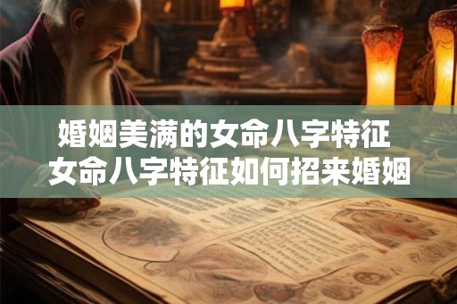 婚姻美满的女命八字特征 女命八字特征如何招来婚姻美满