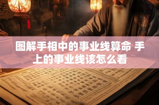 图解手相中的事业线算命 手上的事业线该怎么看