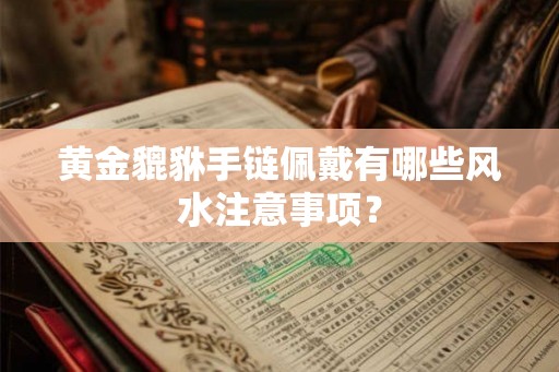黄金貔貅手链佩戴有哪些风水注意事项? 黄金貔貅手链佩戴有哪些风水注意事项?