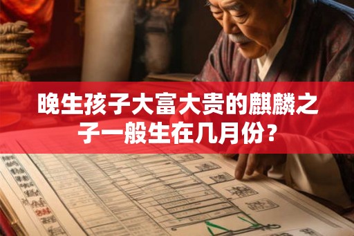 晚生孩子大富大贵的麒麟之子一般生在几月份？