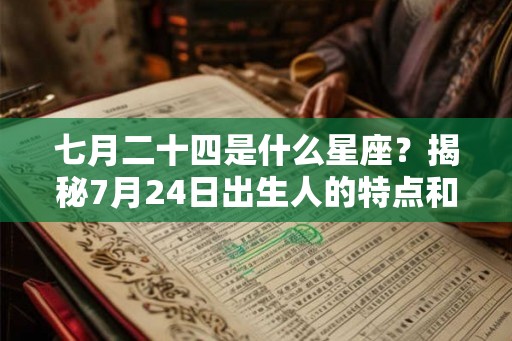 七月二十四是什么星座?揭秘7月24日出生人的特点和命运 七月二十四是什么星座?揭秘7月24日出生人的特点和命运