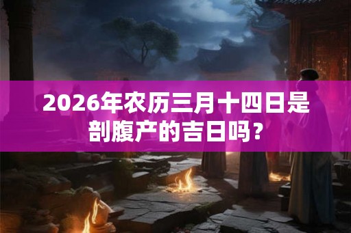 2026年农历三月十四日是剖腹产的吉日吗？