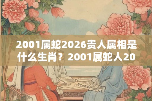 2001属蛇2026贵人属相是什么生肖？2001属蛇人2026年运势？