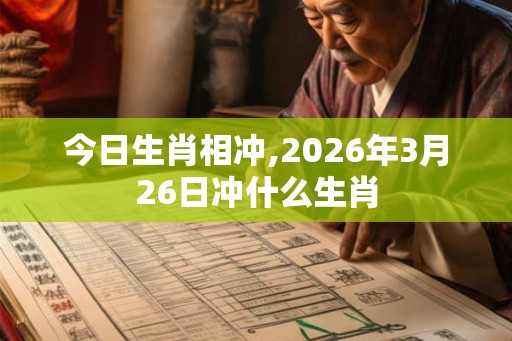 今日生肖相冲,2026年3月26日冲什么生肖