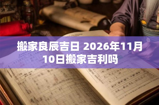 搬家良辰吉日 2026年11月10日搬家吉利吗 搬家良辰吉日 2026年11月10日搬家吉利吗