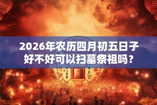 2026年农历四月初五日子好不好可以扫墓祭祖吗？