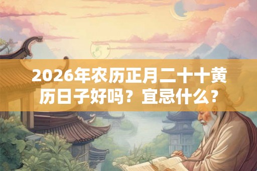 2026年农历正月二十十黄历日子好吗?宜忌什么? 2026年农历正月二十十黄历日子好吗?宜忌什么?