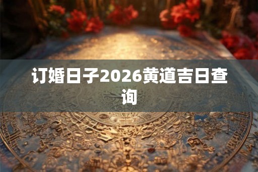 订婚日子2026黄道吉日查询