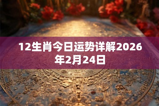 12生肖今日运势详解2026年2月24日 12生肖今日运势详解2026年2月24日