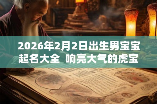 2026年2月2日出生男宝宝起名大全 响亮大气的虎宝宝名字 2026年2月2日出生男宝宝起名大全 响亮大气的虎宝宝名字
