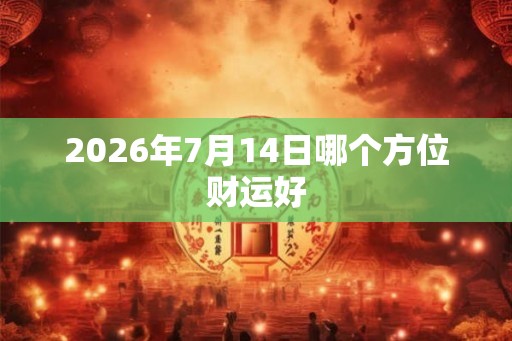 2026年7月14日哪个方位财运好