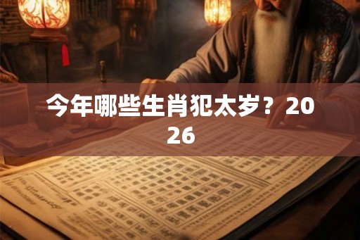 今年哪些生肖犯太岁？2026