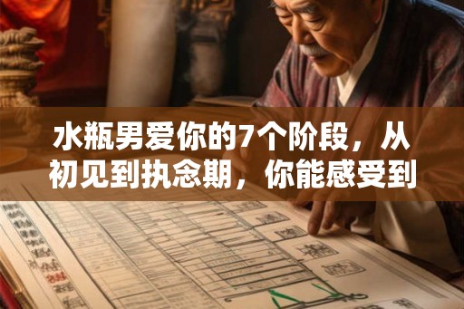 水瓶男爱你的7个阶段，从初见到执念期，你能感受到他的心动吗？