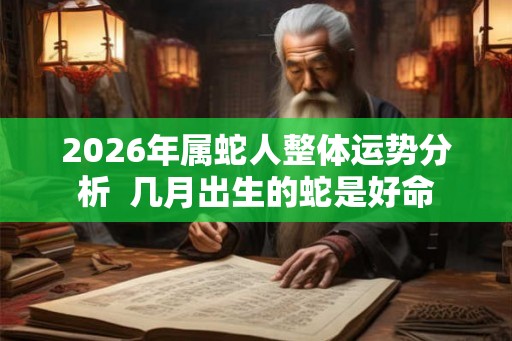 2026年属蛇人整体运势分析  几月出生的蛇是好命