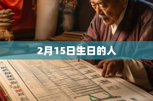 2月15日生日的人