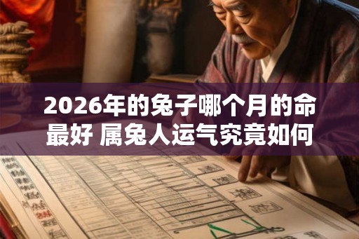 2026年的兔子哪个月的命最好 属兔人运气究竟如何