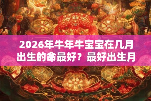 2026年牛年牛宝宝在几月出生的命最好？最好出生月份介绍
